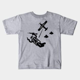 Skydiving in game with your guns Kids T-Shirt